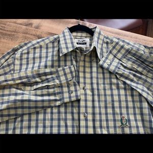 Wrangler Riata men’s long sleeve button front western shirt